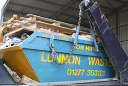 Skip Hire Great Dunmow loaded skip