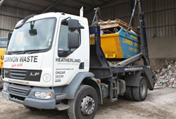 Skip Hire Great Dunmow fully loaded skip